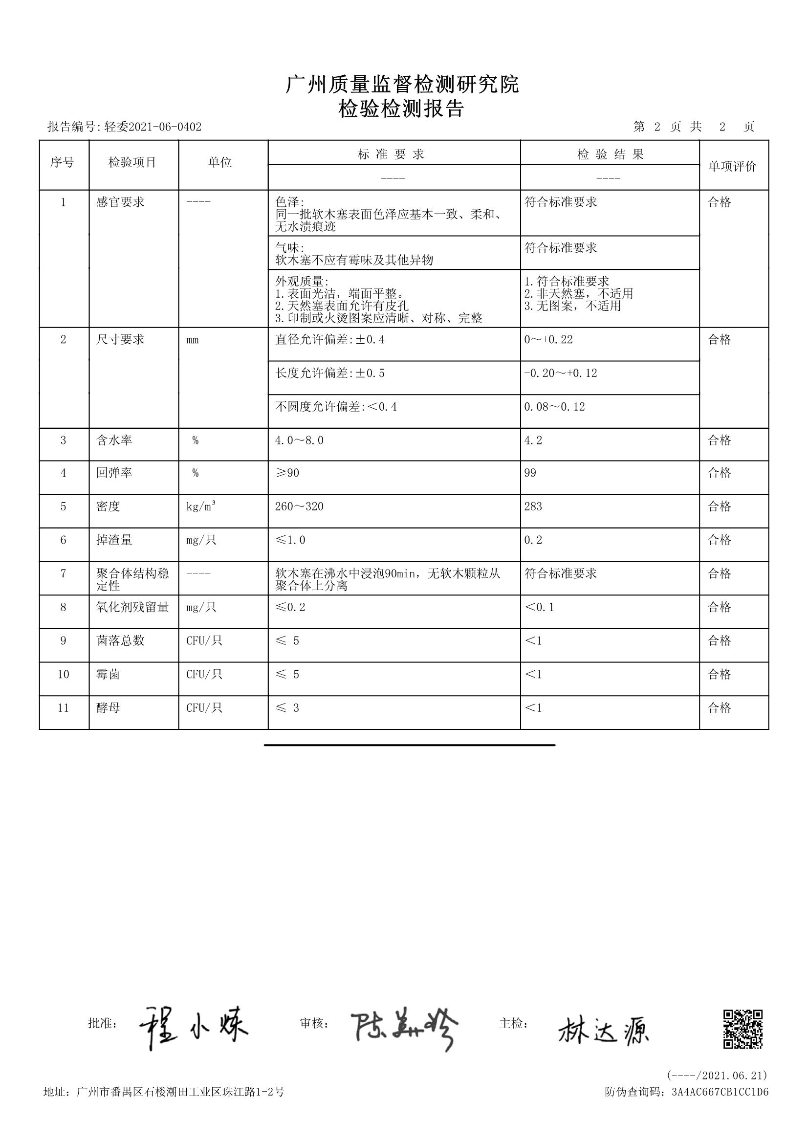 伟利软木2021-06-04-02检验检测报告(图4)